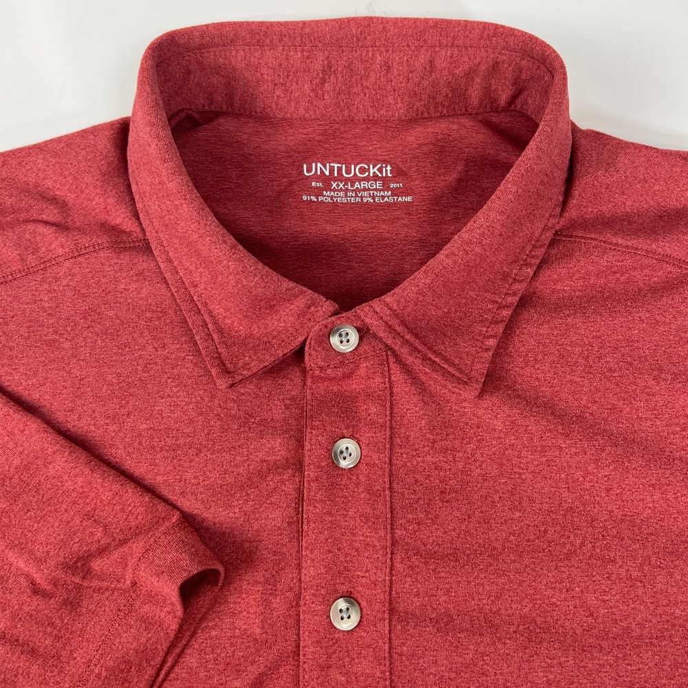 UNTUCKit Red Golf Polo Shirt - Size 2XL